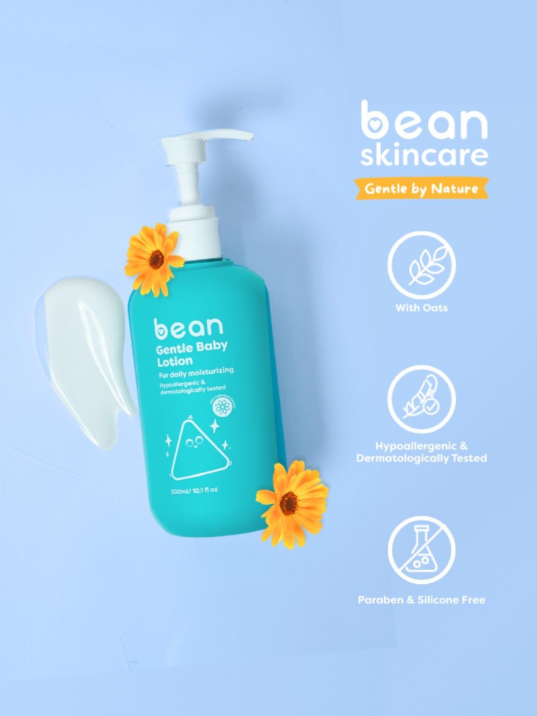 bean Gentle Baby Lotion (300ml) (No Color- Image 2)