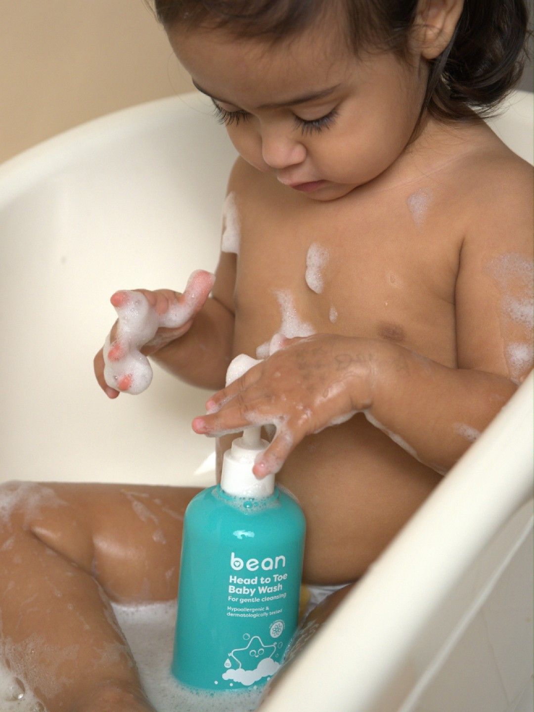 bean Head to Toe Baby Wash (300ml) (No Color- Image 3)
