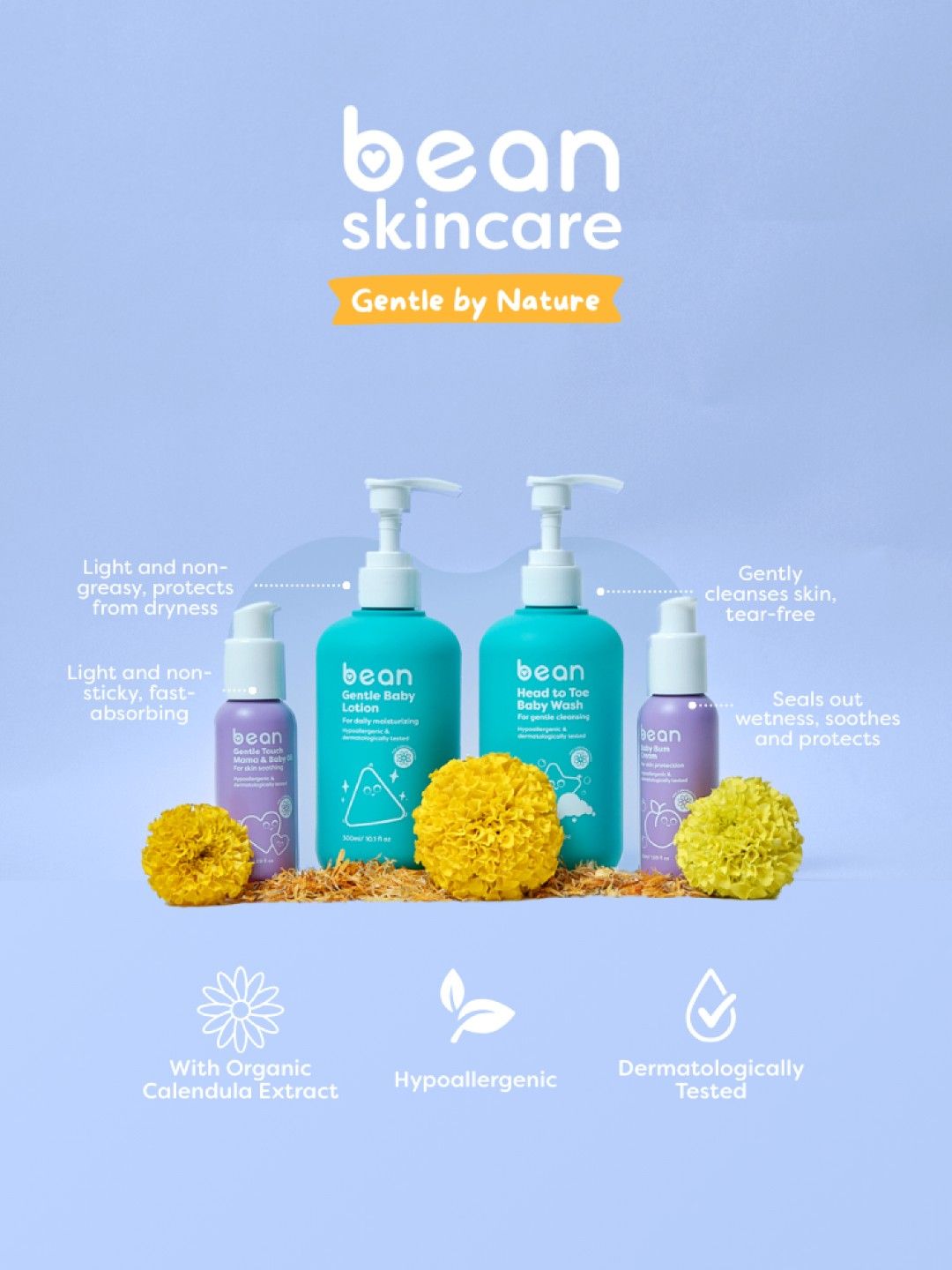 bean Head to Toe Baby Wash (300ml) (No Color- Image 4)