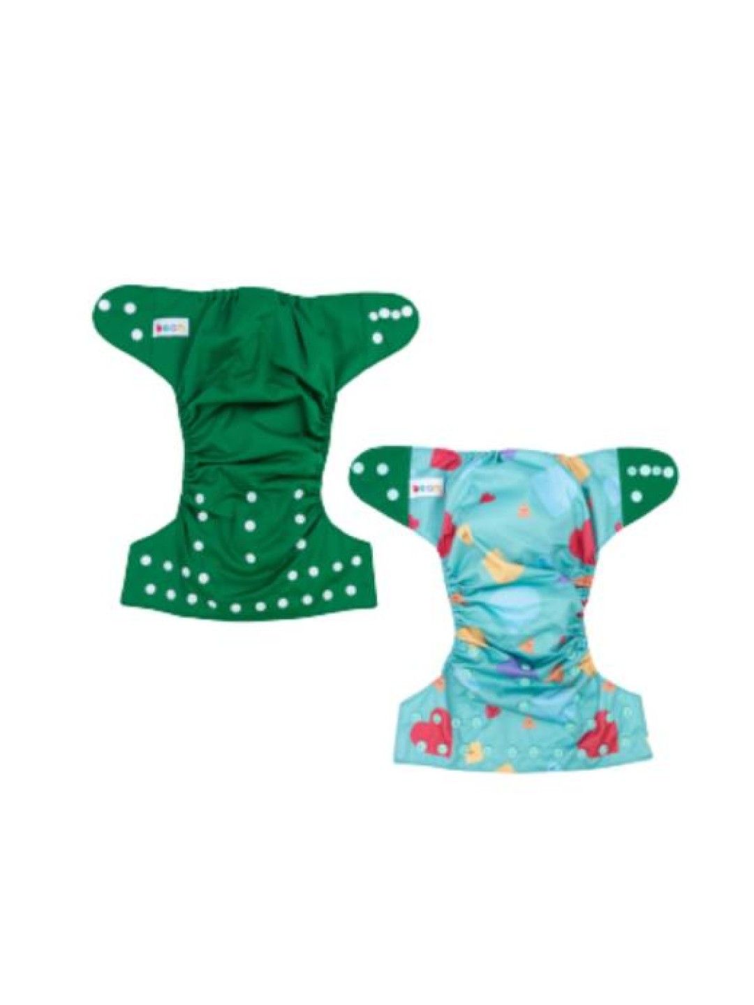 bean fashion Snappies Green Buddies Cloth Diaper Set of 2 (No Color- Image 2)