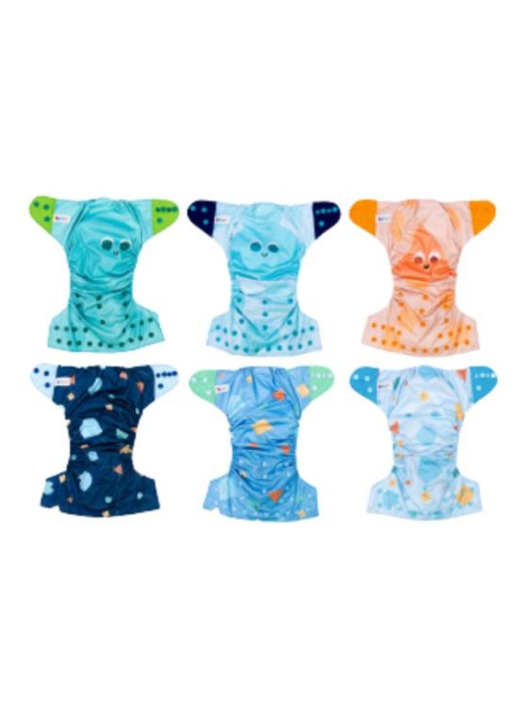 bean fashion Snappies Little Beans Joyful Elements Cloth Diaper Set of 6 (No Color- Image 2)