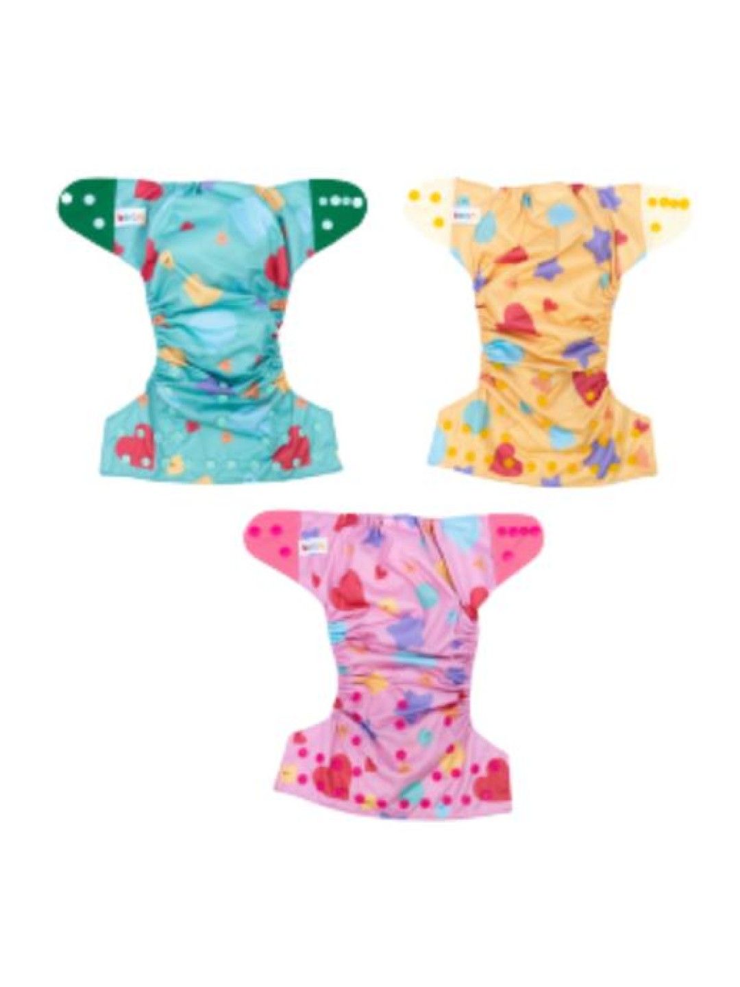 bean fashion Snappies Little Beans Girly Patterns Cloth Diaper Set of 3 (No Color- Image 2)