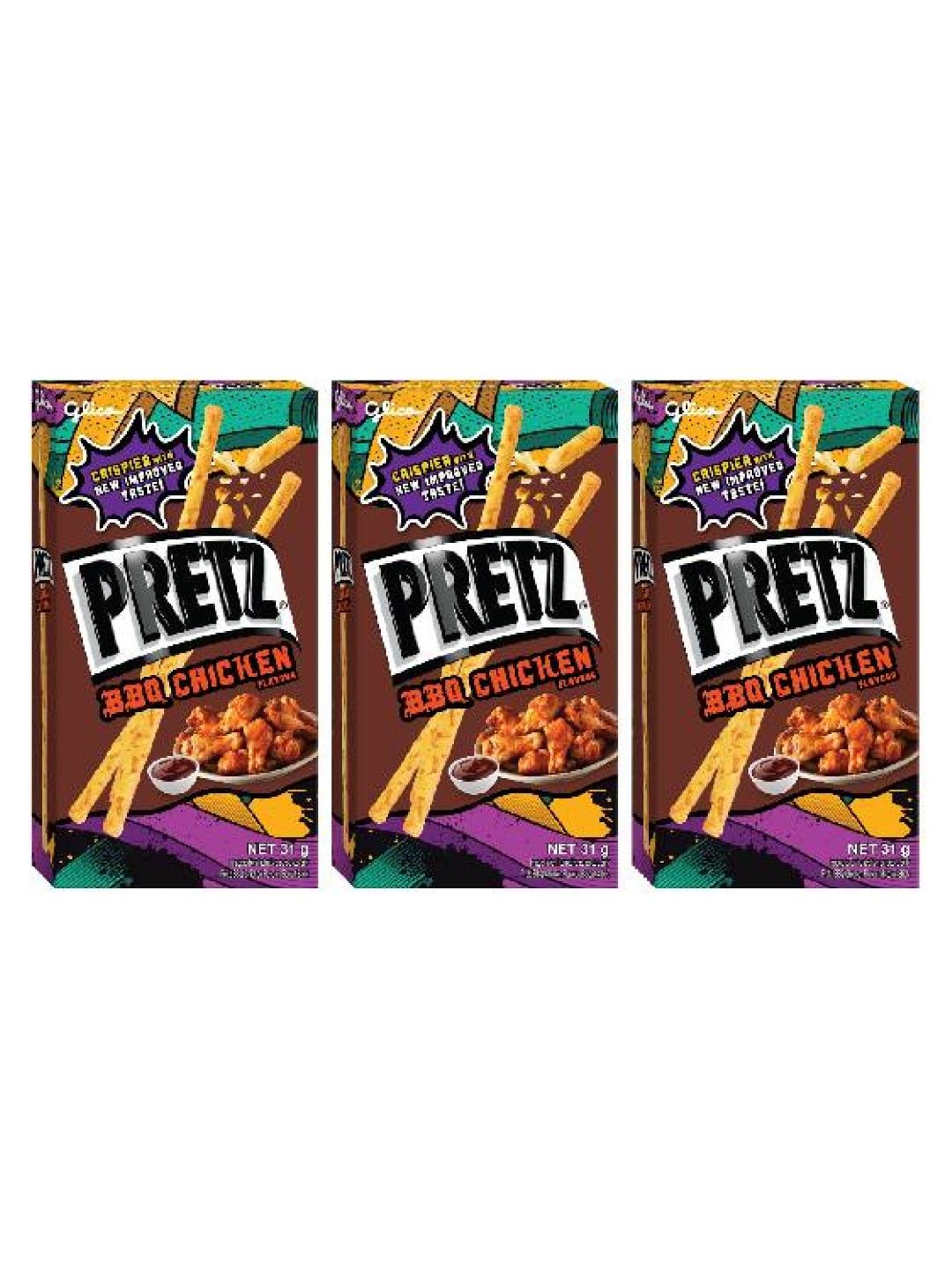 Pretz BBQ Flavour Biscuit Sticks (Bundle of 3)