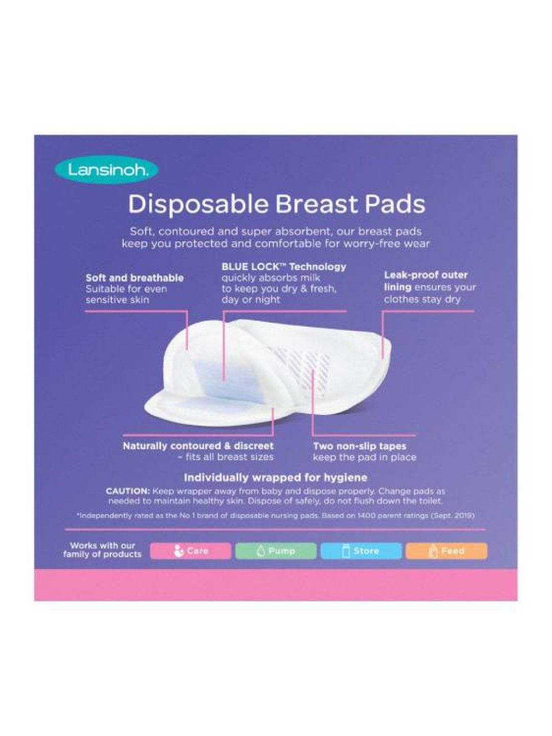 Lansinoh Disposable Nursing Pads (Pack of 24) (No Color- Image 3)