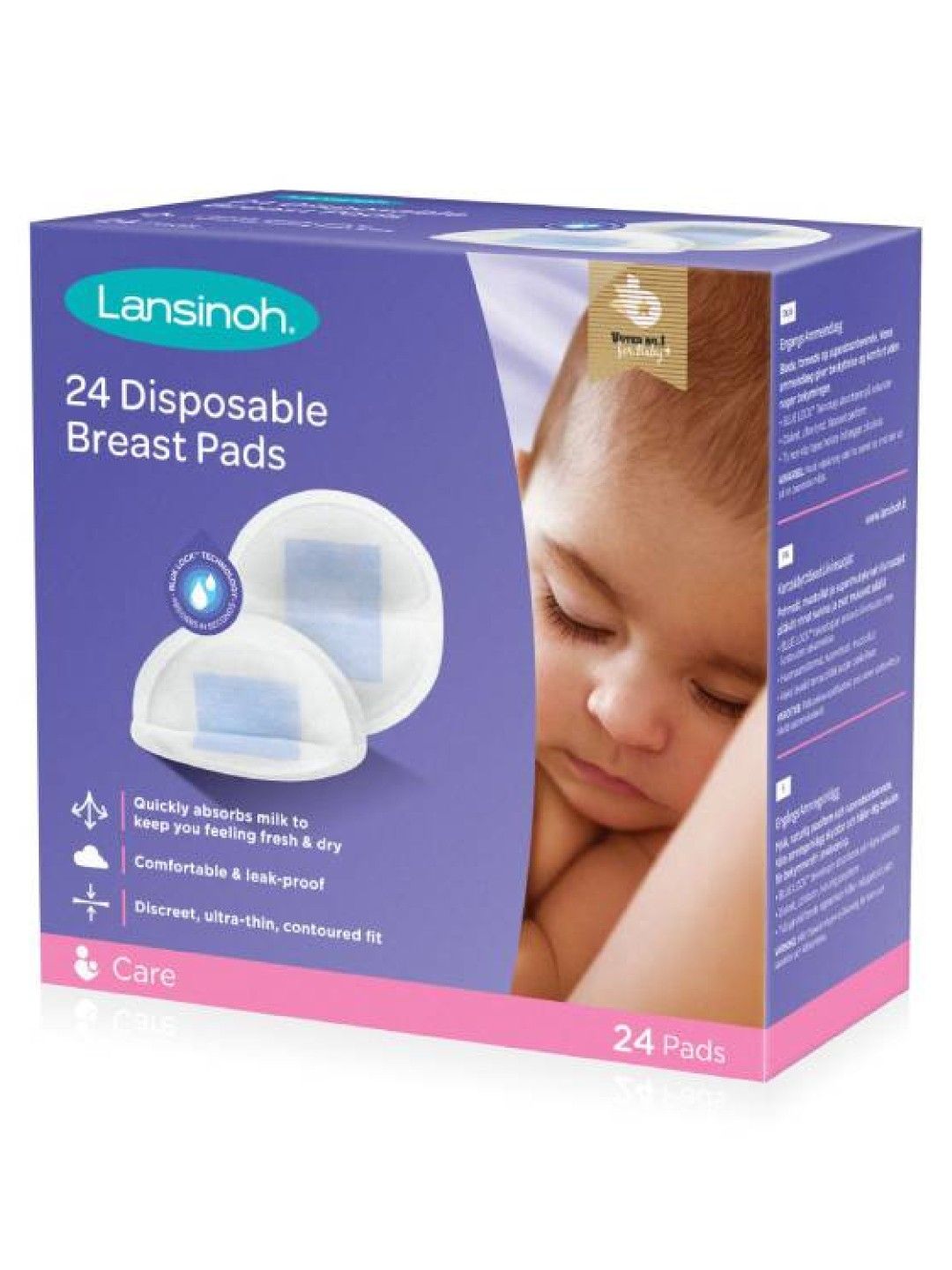 Lansinoh Disposable Nursing Pads (Pack of 24) (No Color- Image 2)