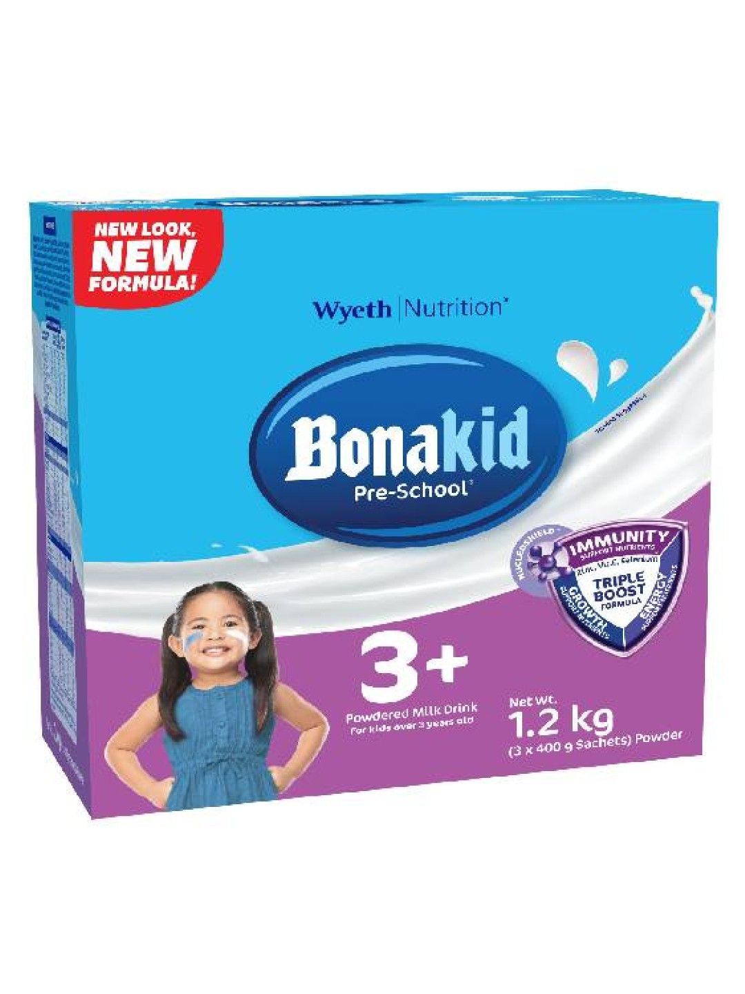 Bonakid Preschool BONAKID PRE-SCHOOL® 3+ Stage 4 Powdered Milk Drink (1.2kg)