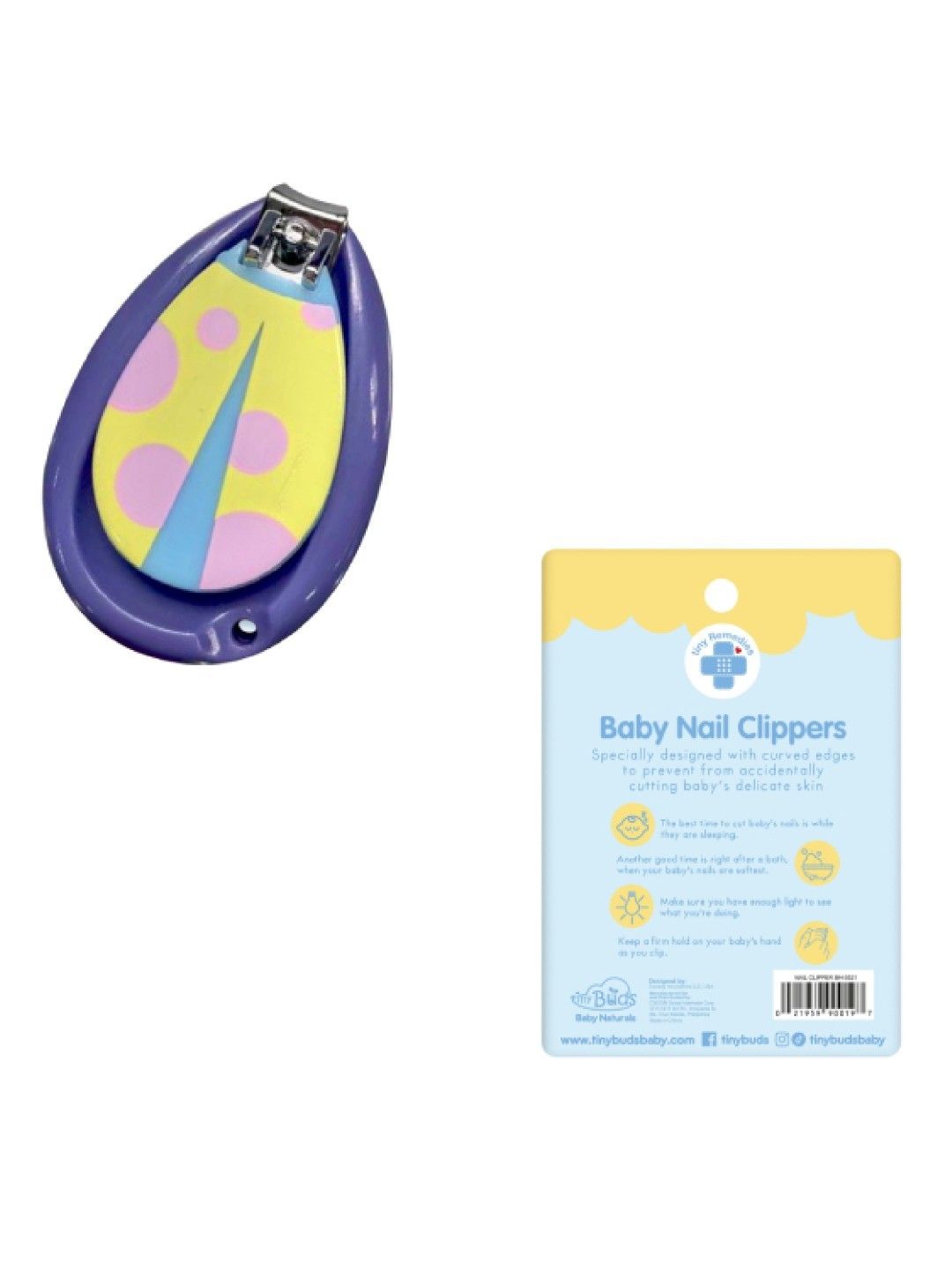 Tiny Buds Tiny Remedies Nail Clipper (White- Image 3)