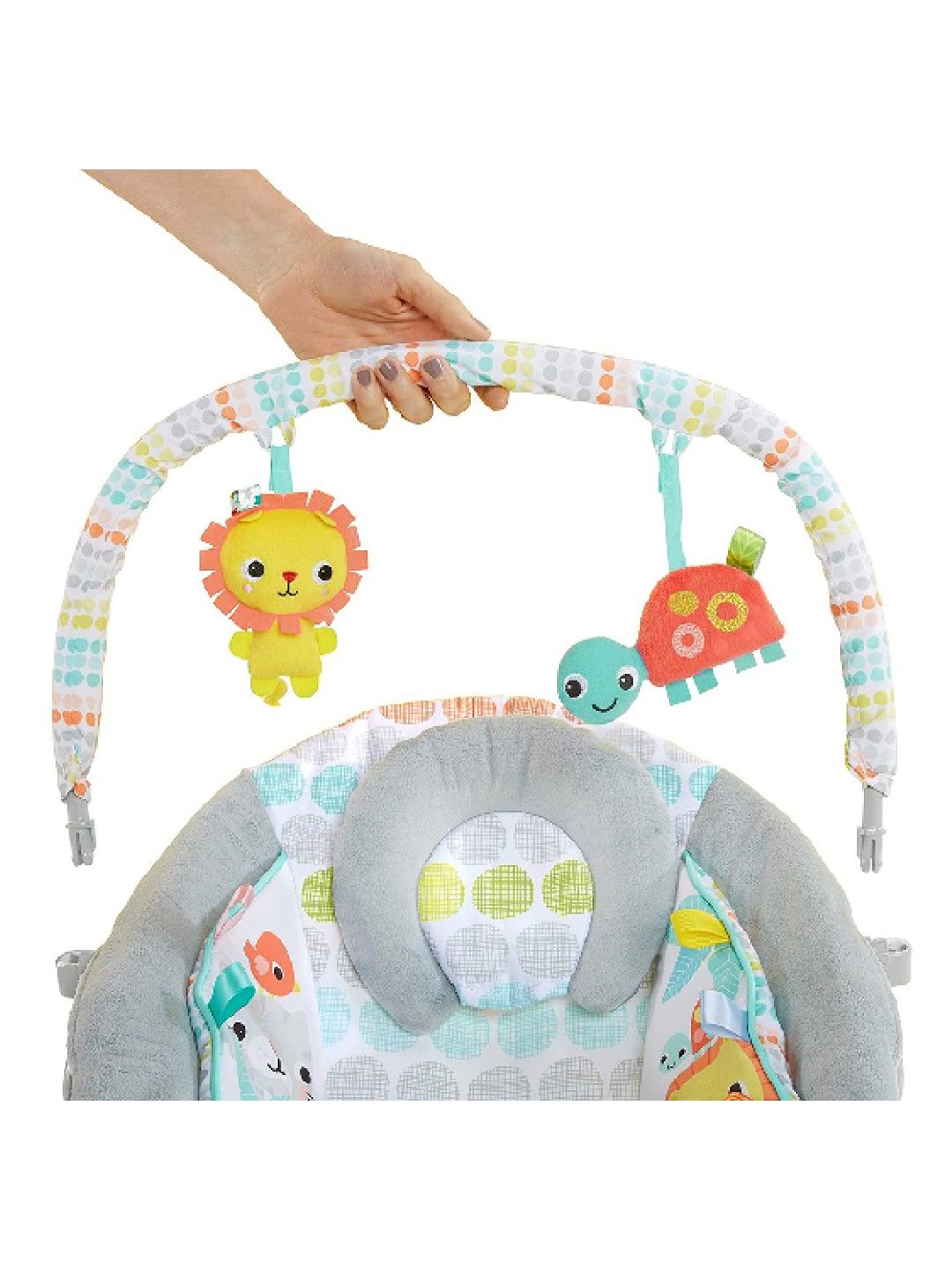 Bright Starts Whimsical Wild Comfy Baby Bouncer Seat (No Color- Image 3)