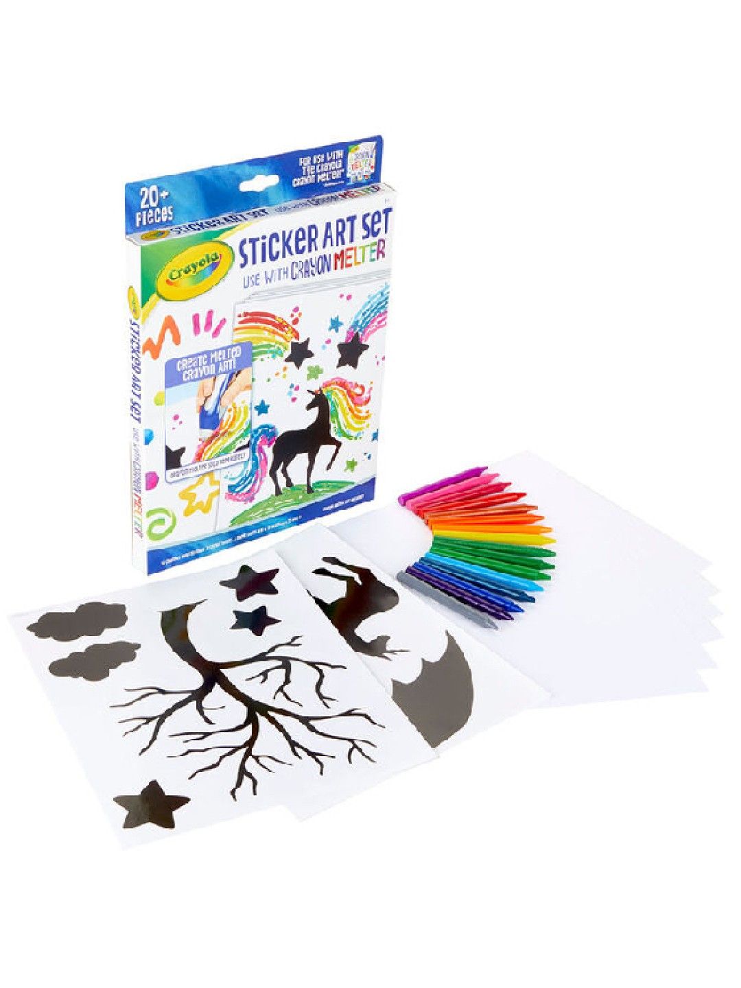 Crayola Crayon Melter Accessory Pack Sticker Art Set (No Color- Image 2)