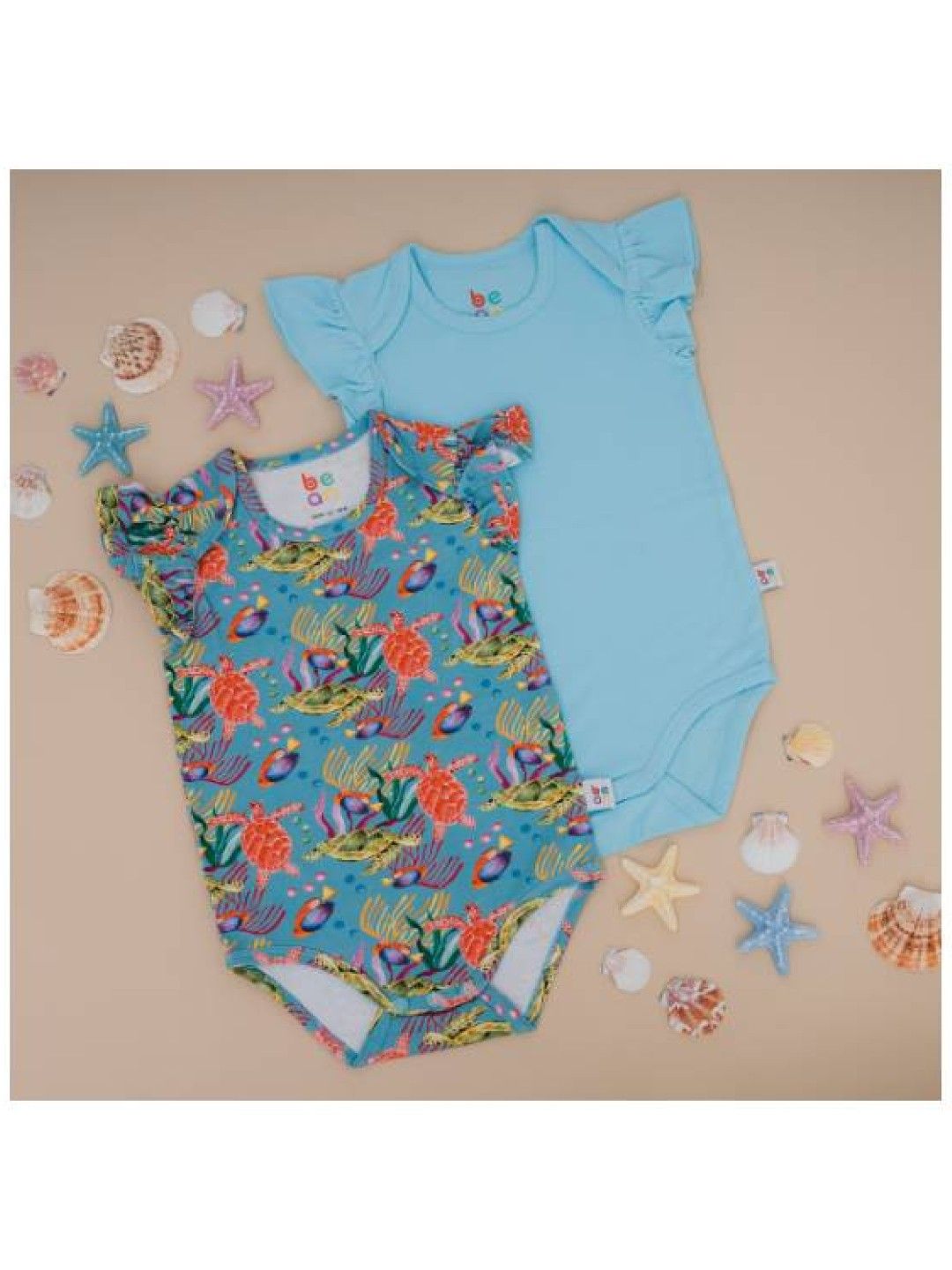 bean fashion Wonder Playsuits 2-Piece Anina Rubio Turtle El Nido Onesie Set (Multicolor- Image 4)