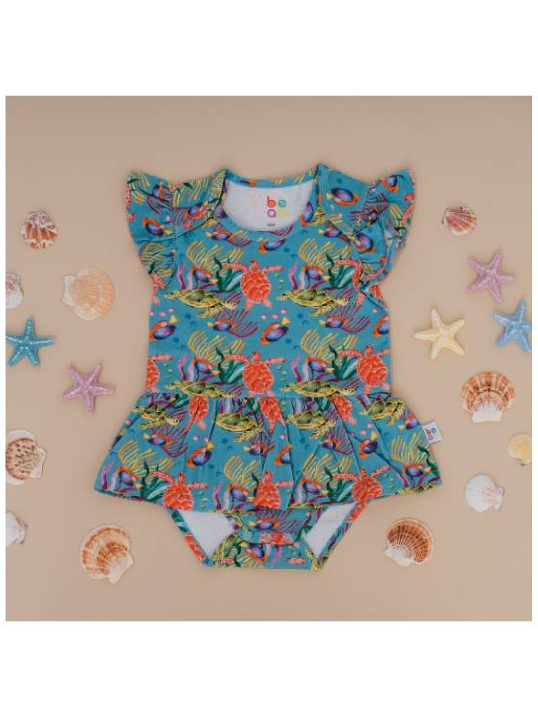 bean fashion Wonder Playsuits Anina Rubio Turtle Baler Onesie Dress (Multicolor- Image 4)