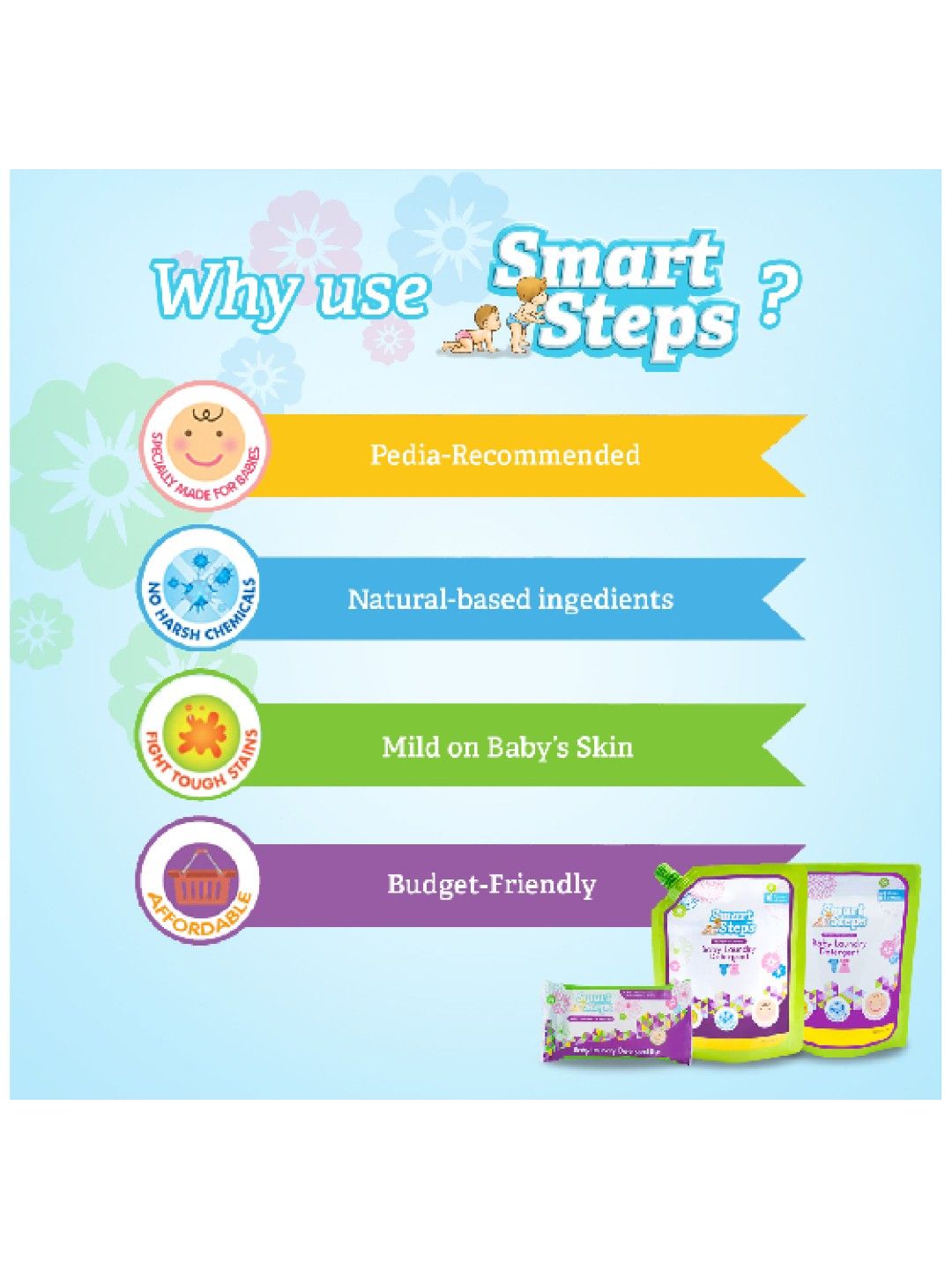 Smart Steps Baby Laundry Detergent Bar 110g (No Color- Image 3)