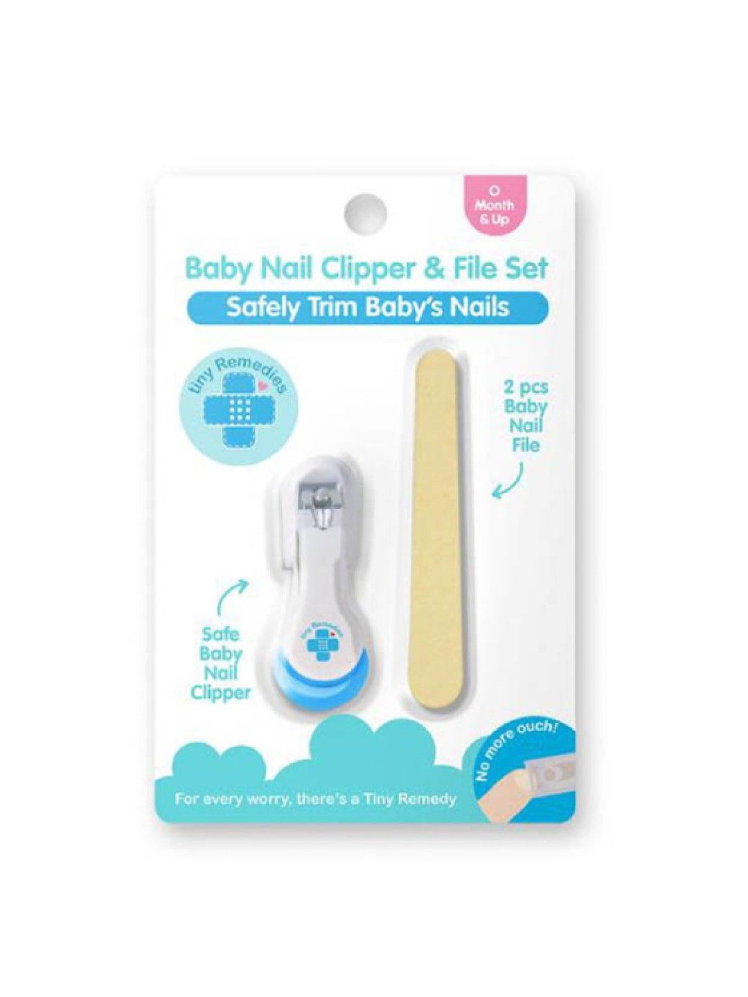 Tiny Buds Tiny Remedies Baby Nail Clipper & Nail File Set (No Color- Image 4)