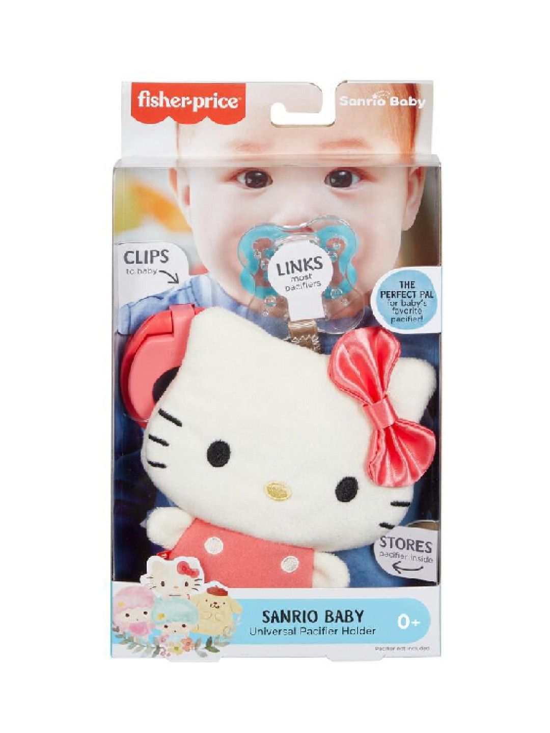 Fisher Price Sanrio Clipimals Kitty Pacifier Clip (No Color- Image 2)
