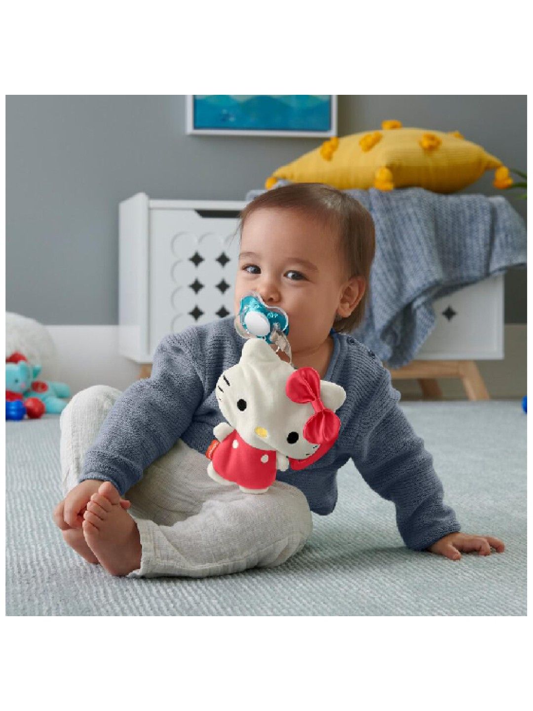 Fisher Price Sanrio Clipimals Kitty Pacifier Clip (No Color- Image 4)