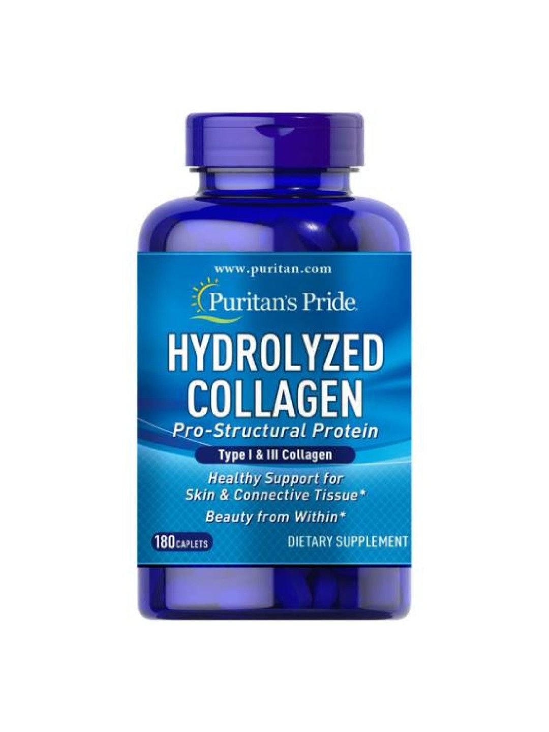 Puritan's Pride Collagen Hydrolyzed 1000 mg (180 caplets)