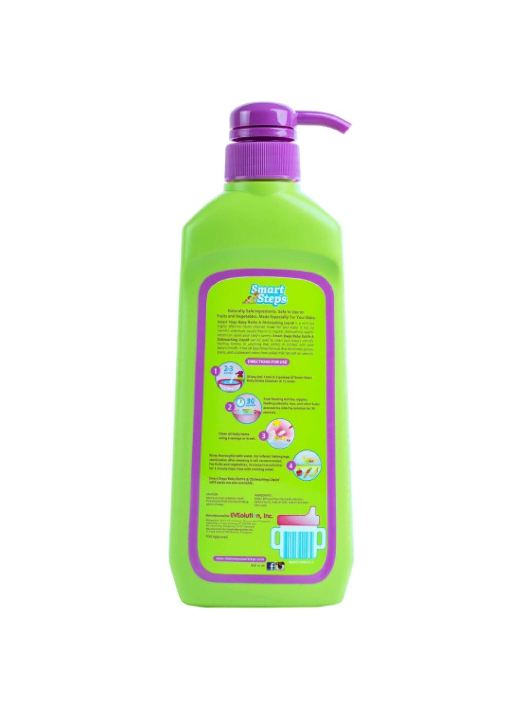 Smart Steps Baby Bottle and Dishwashing Liquid 400ml Bottle (No Color- Image 2)