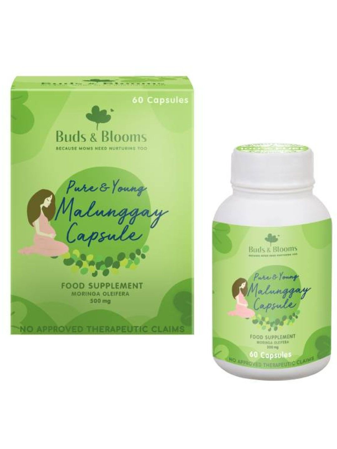 Buds & Blooms Pure & Young Malunggay Capsules (60 pcs)