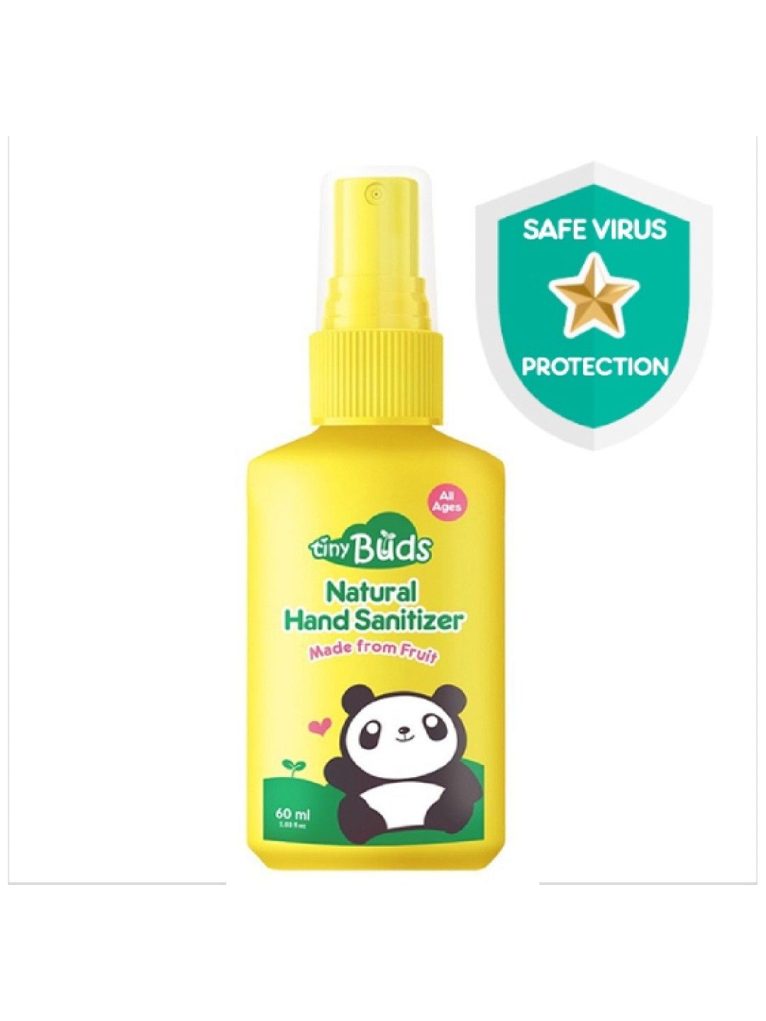 Tiny Buds Natural Hand Sanitizer - Fruit (60ml) (No Color- Image 3)