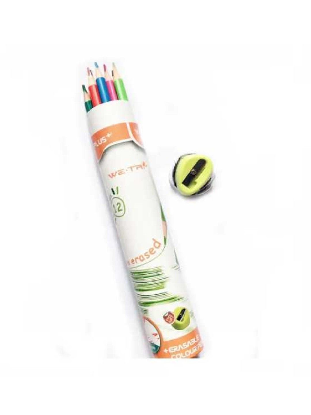 Y-PLUS+ WE-TRI Erasable Color Pencil With Sharpener (12s) (No Color- Image 2)