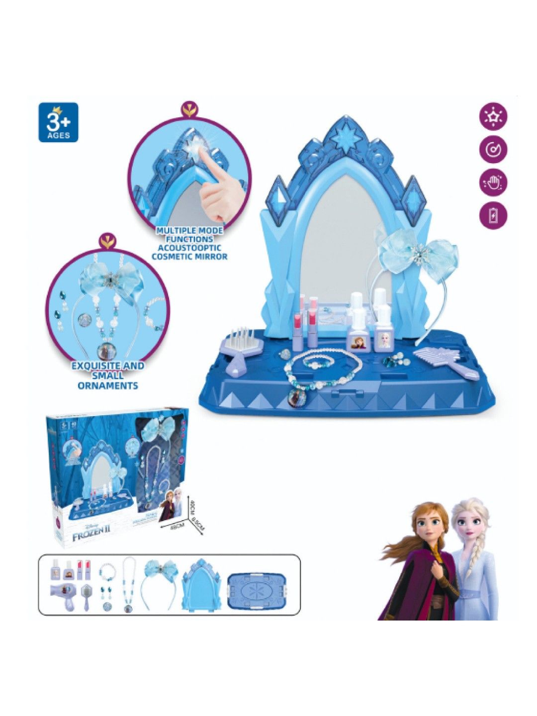 Disney Frozen Magic Makeup Dressing Mirror With Accessories (No Color- Image 2)