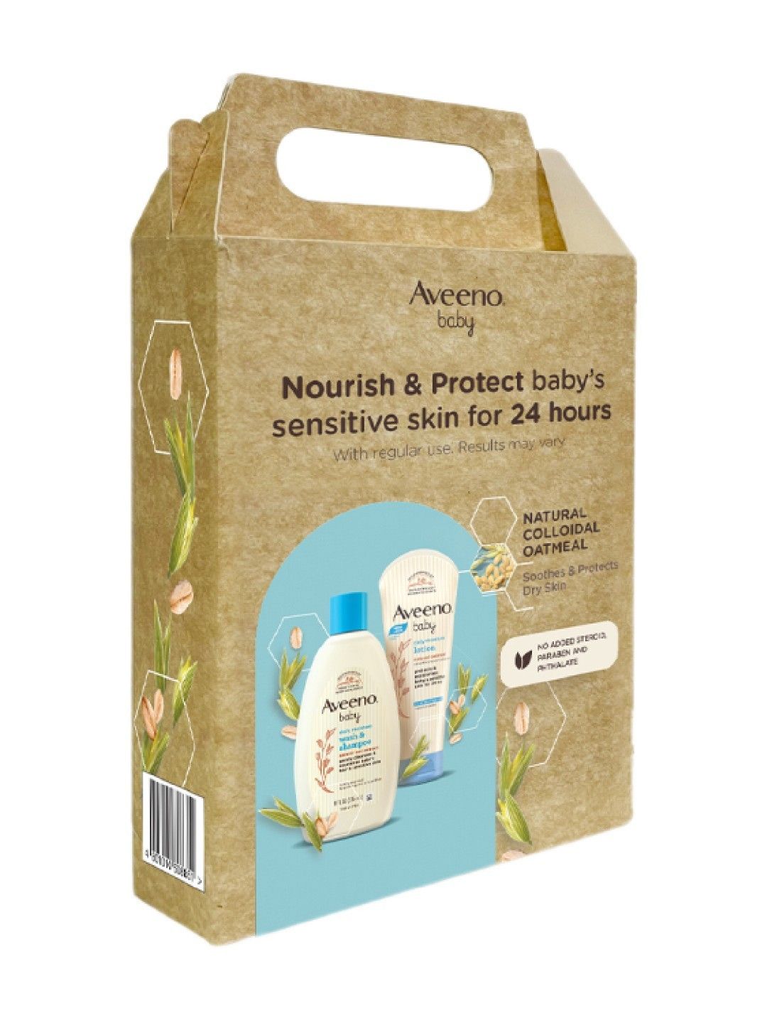 Aveeno Baby Daily Wash & Shampoo 236ml + Moisture Lotion 227g Value Pack (No Color- Image 3)