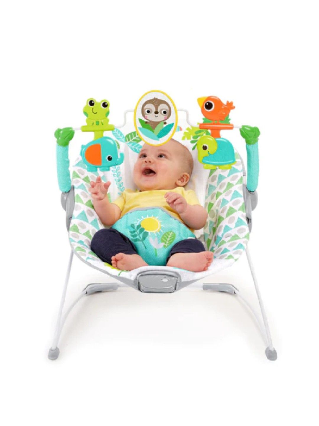 Bright Starts Spinnin Safari Vibrating Bouncer (No Color- Image 3)