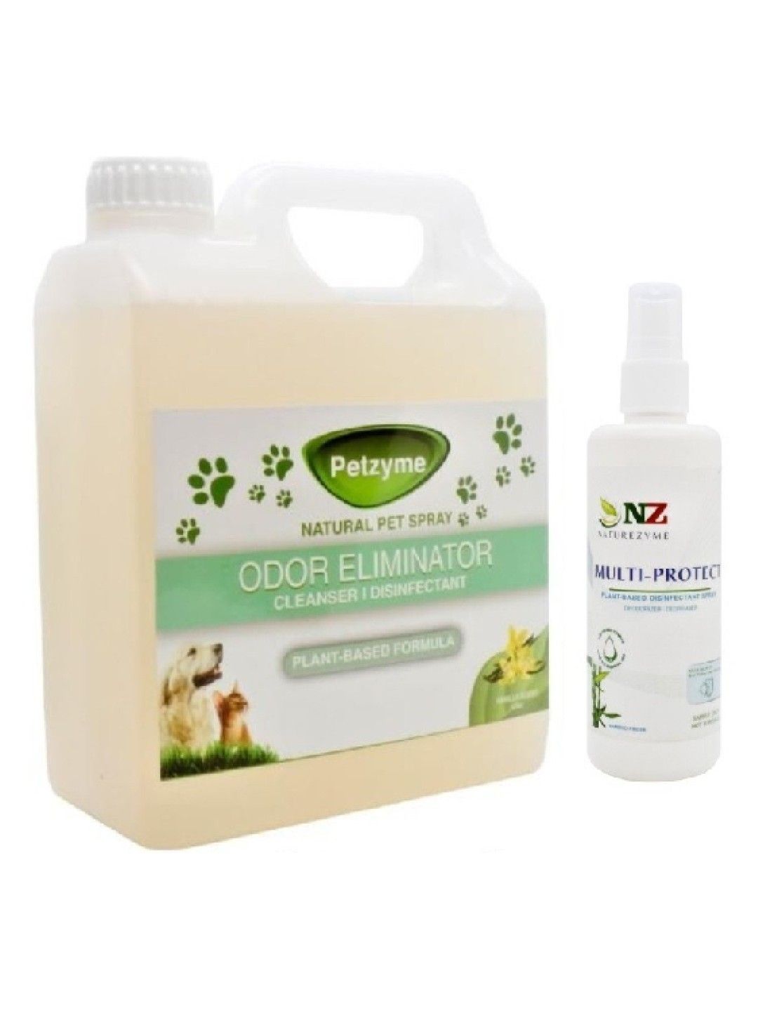 Petzyme Natural Pet Area Spray Odor Eliminator (1L) with Free Multi Protect