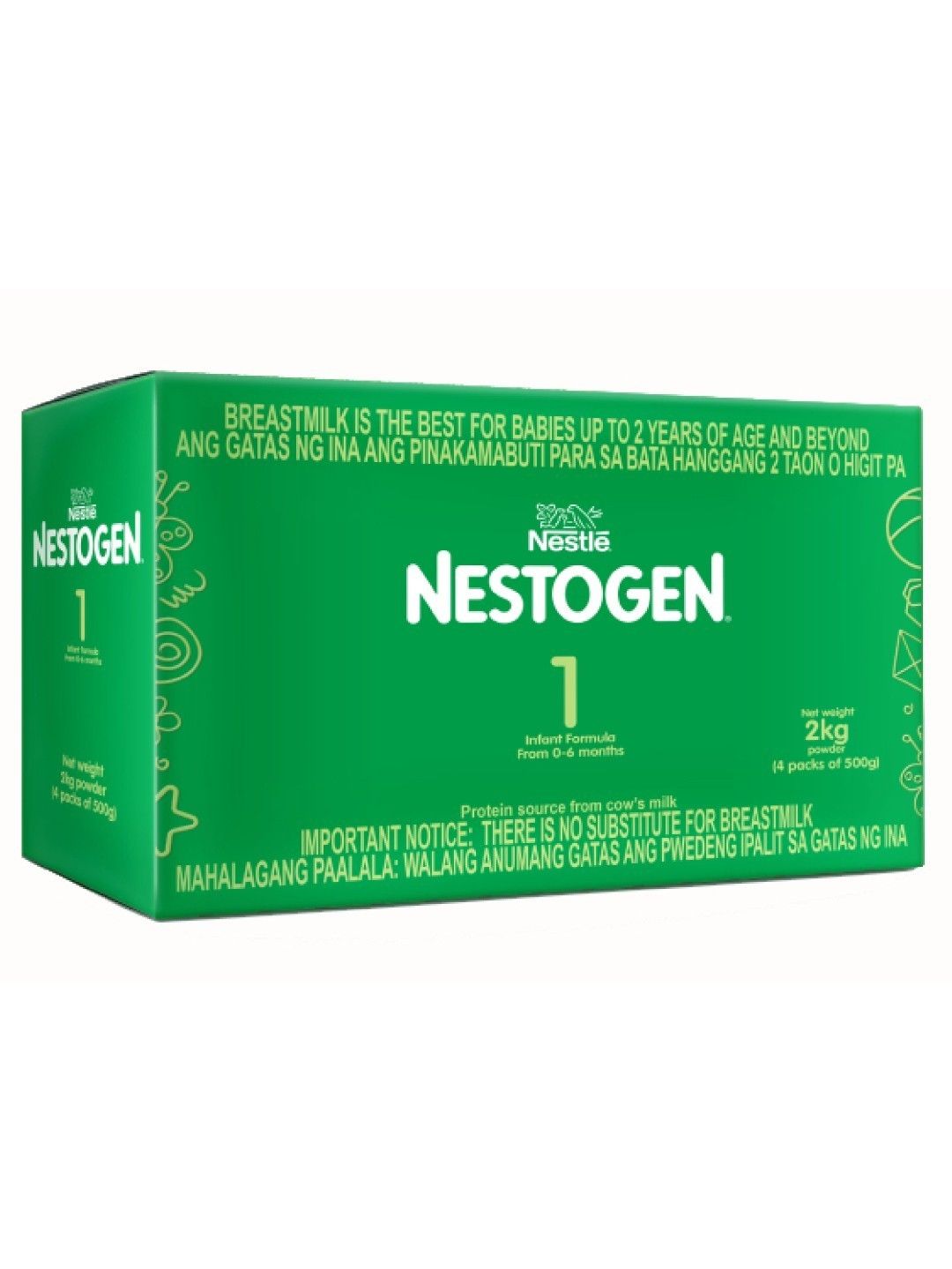 Nestogen 1 Infant Formula for Children 0-6 Months (2kg) (No Color- Image 1)