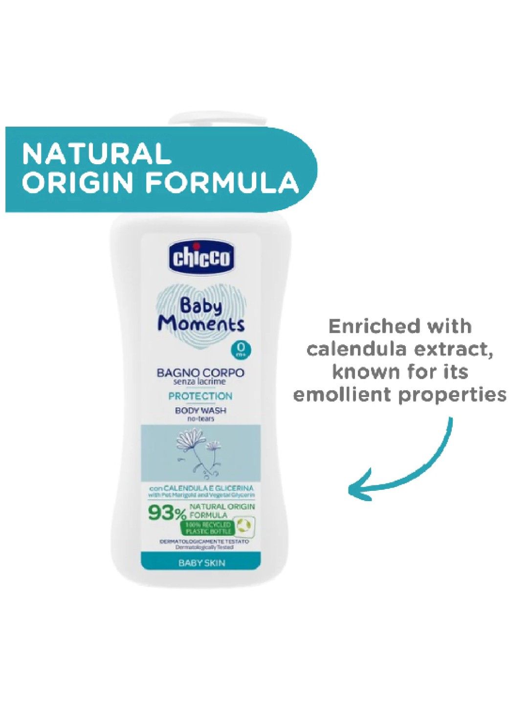Chicco Baby Moments Wash Protection 500ml (No Color- Image 2)