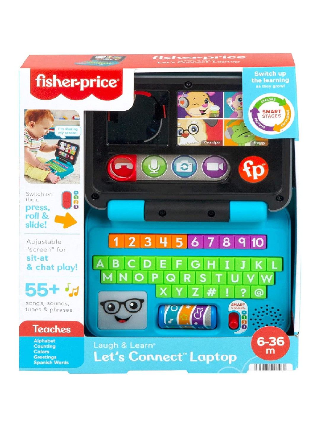 Fisher Price Laugh & Learn Let's Connect Laptop (No Color- Image 3)