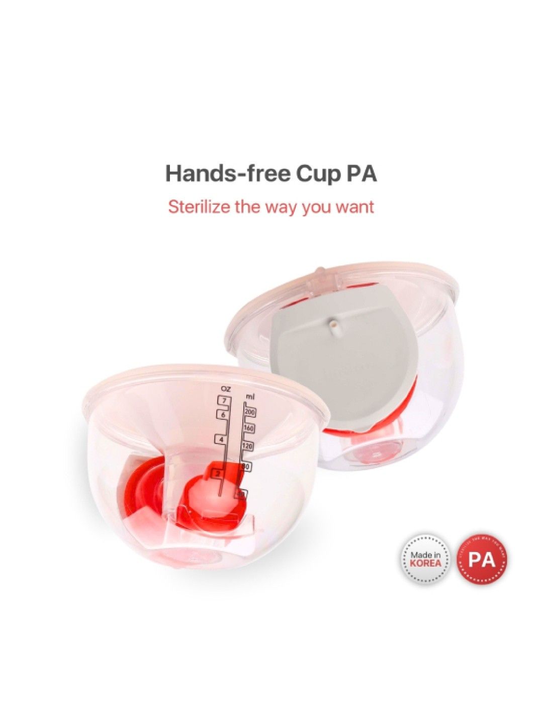 imani Handsfree PA Cups with Silicone Funnels (Single) (No Color- Image 2)