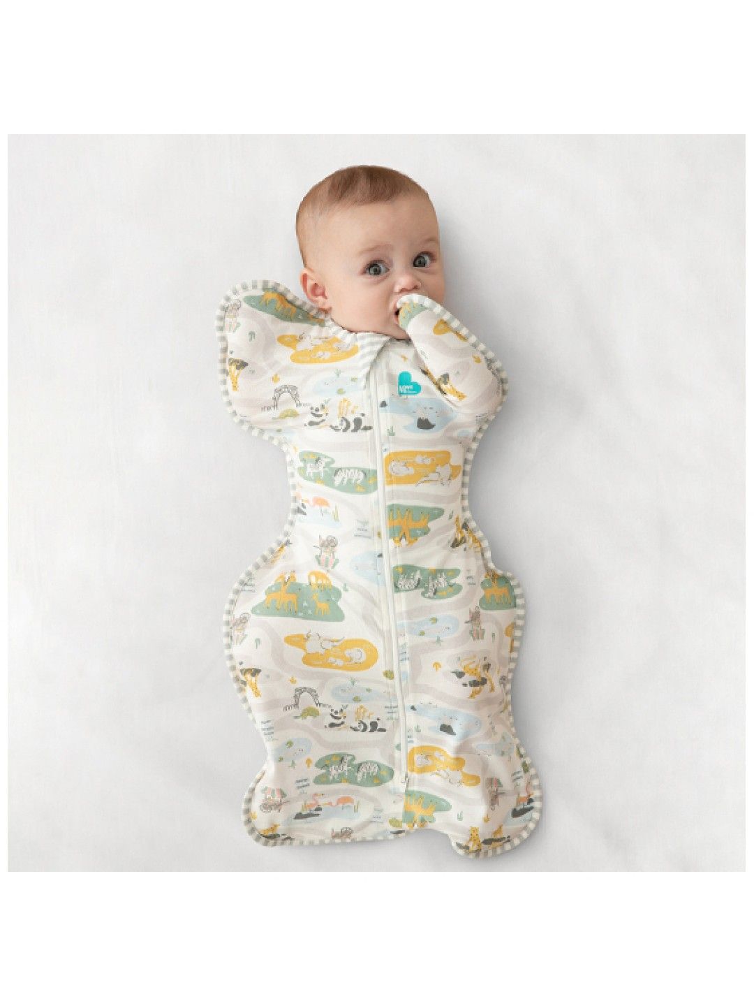 Love To Dream Swaddle up DesCo LITE Zoo time (White- Image 3)