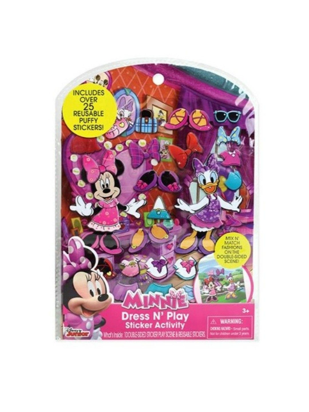 Disney Minnie Mouse Dress and Play Sticker (No Color- Image 1)