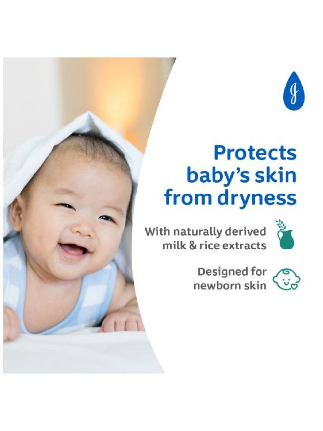 Johnson's Milk+Rice™ Baby Lotion (500ml) (No Color- Image 4)