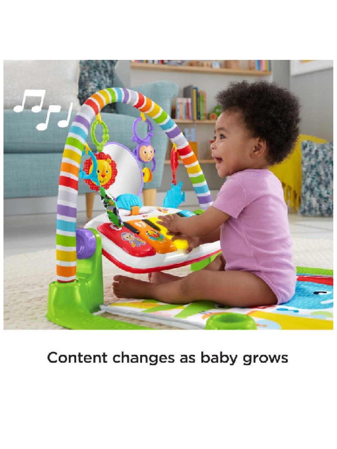 Fisher Price Deluxe Kick & Play Piano Gym (No Color- Image 3)