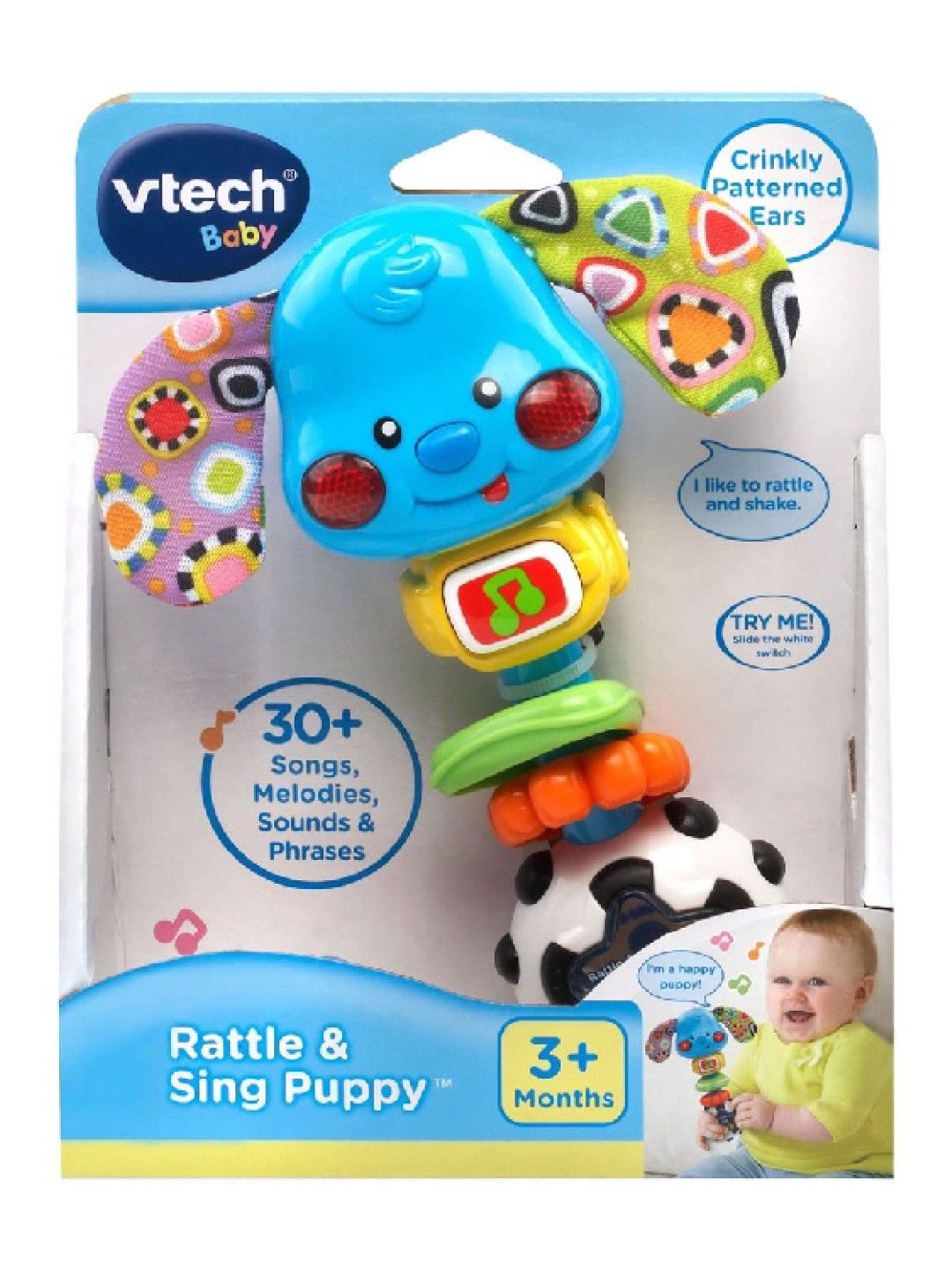 VTech Playtime Puppy Rattle (No Color- Image 4)