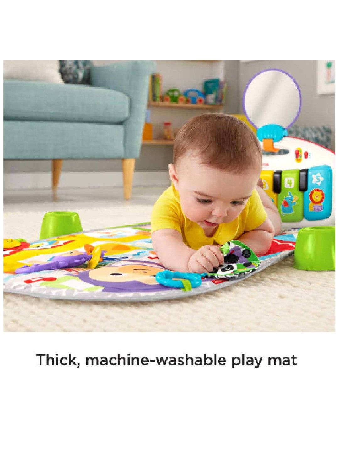 Fisher Price Deluxe Kick & Play Piano Gym (No Color- Image 4)