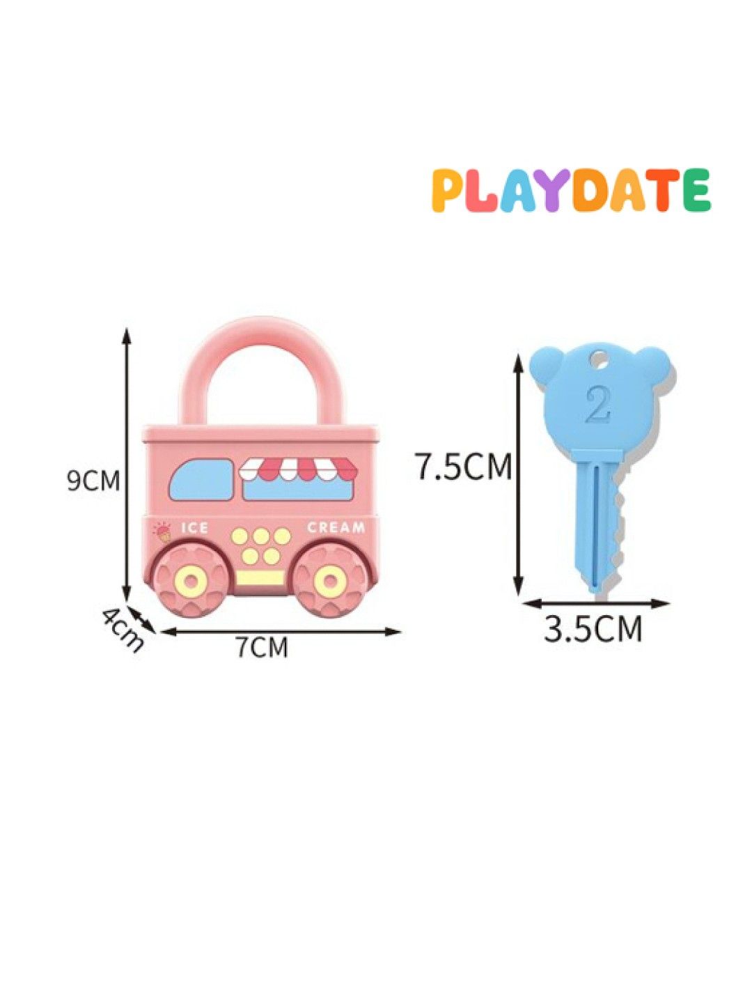 Playdate Matching Train Locks Educational Toys (No Color- Image 4)