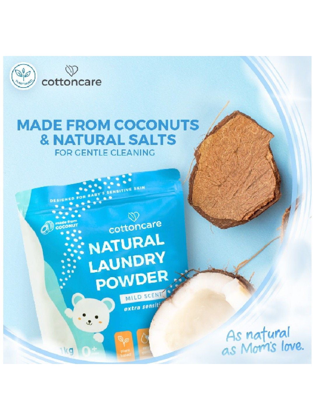 Cotton Central™ Cottoncare™ Non-Toxic Hypoallergenic Baby Laundry Powder Detergent (3 kgs) (No Color- Image 4)