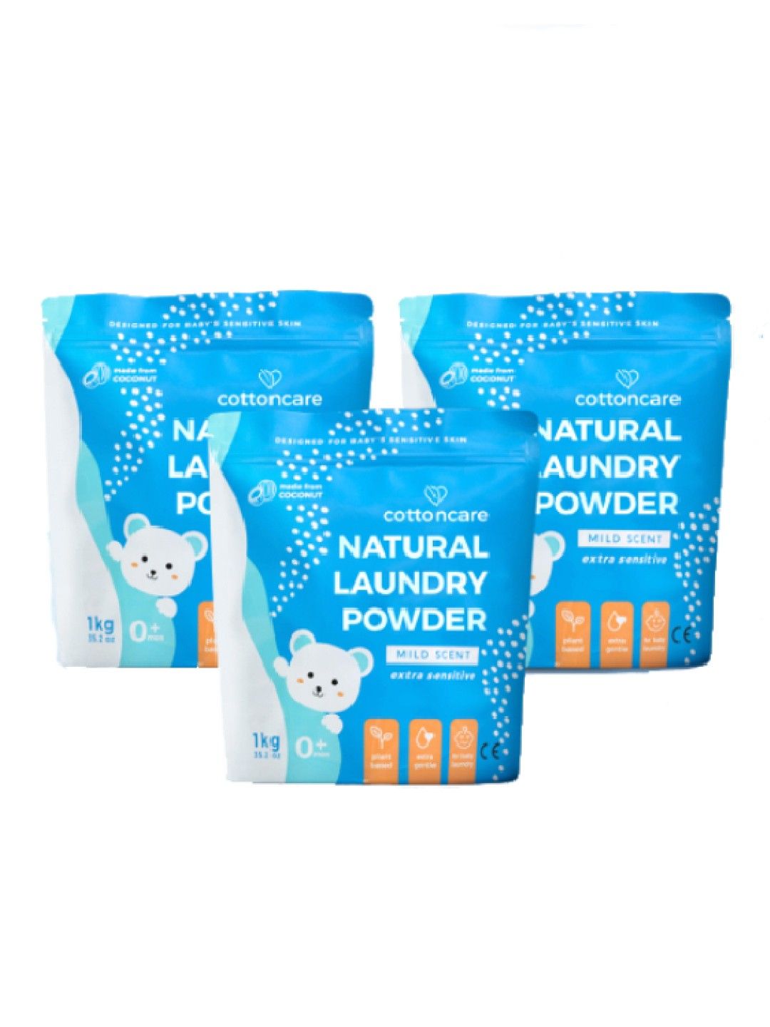 Cotton Central™ Cottoncare™ Non-Toxic Hypoallergenic Baby Laundry Powder Detergent (3 kgs)