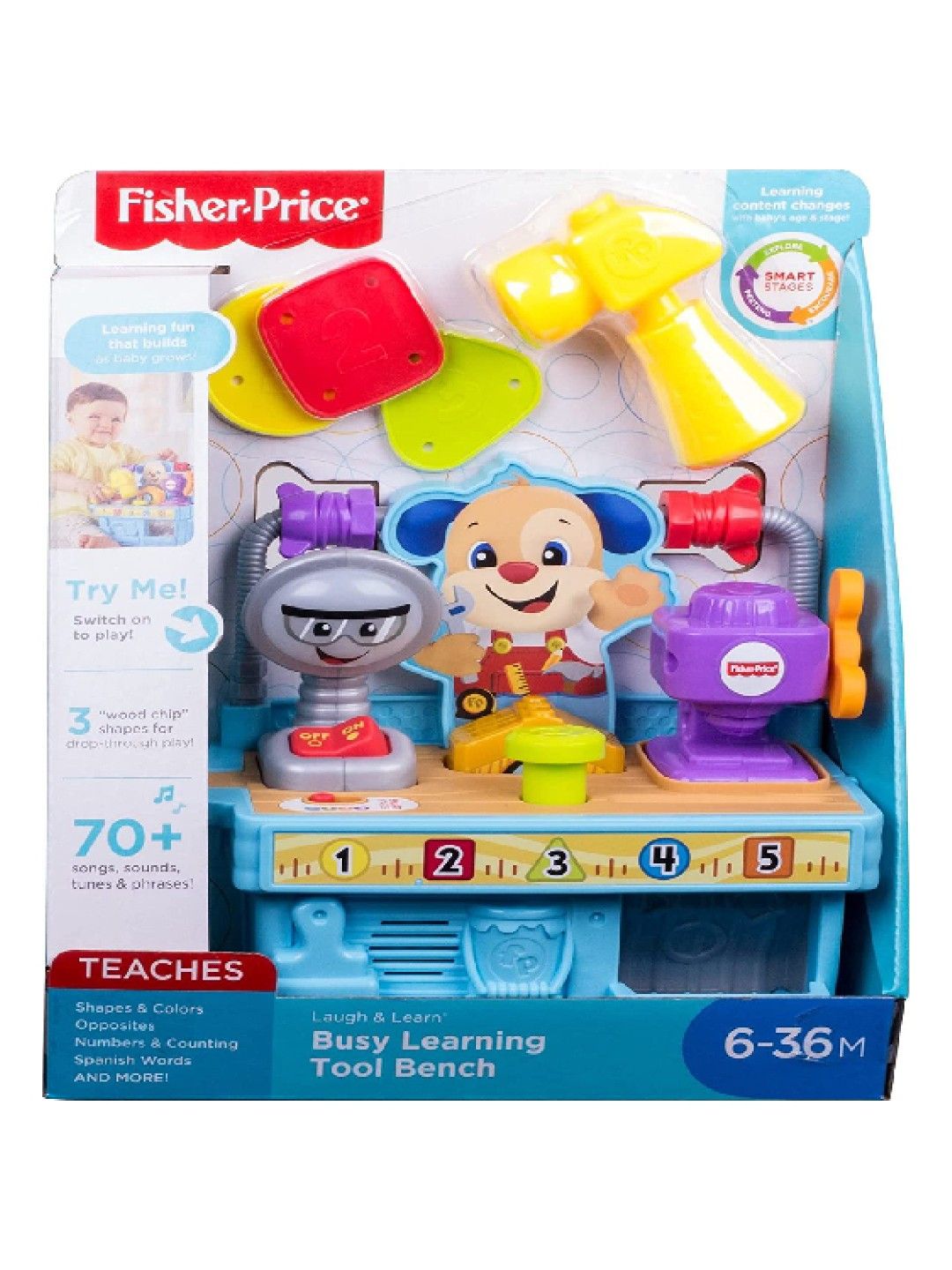 Fisher Price Laugh & Learn Tool Bench (No Color- Image 3)