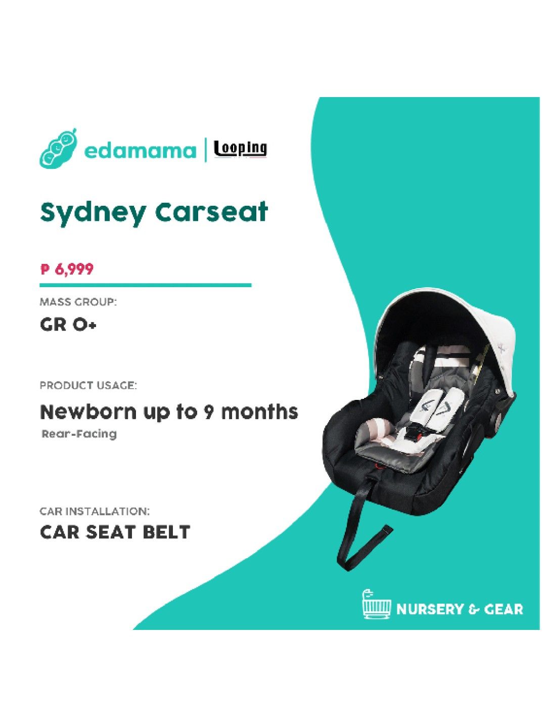 Looping Sydney Carseat (No Color- Image 2)