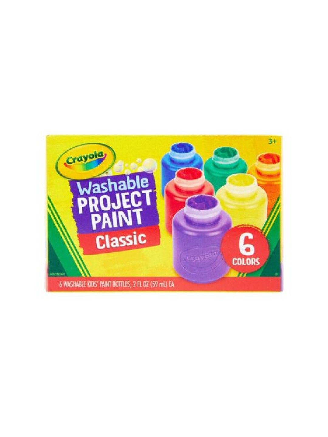 Crayola Ogalala Arts Bundle 2 (6s Washable Kid's Paint + 5s Brushes) (No Color- Image 3)