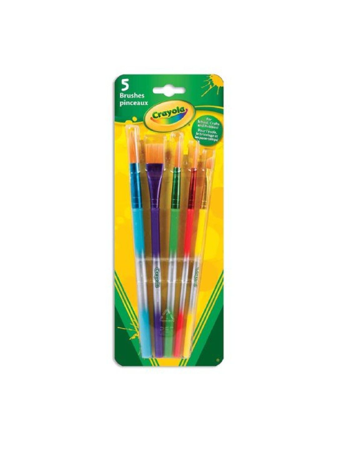 Crayola Ogalala Arts Bundle 2 (6s Washable Kid's Paint + 5s Brushes) (No Color- Image 2)