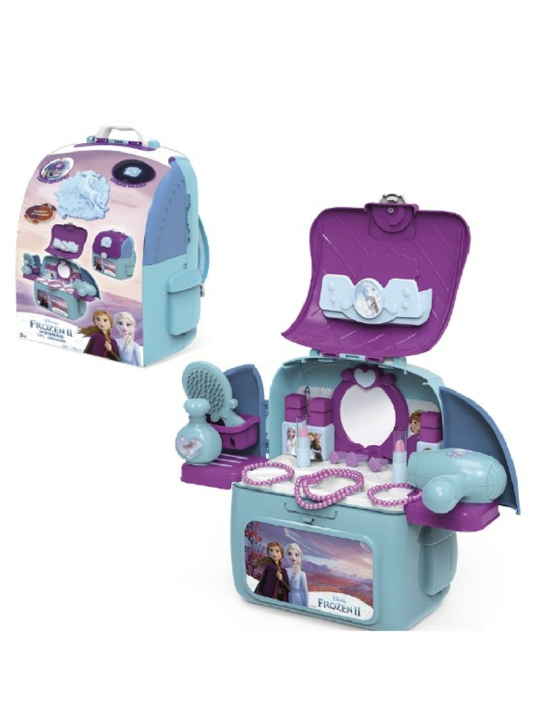 Disney Frozen 2 Makeup Play Set In Backpack Toy for Kids (No Color- Image 1)