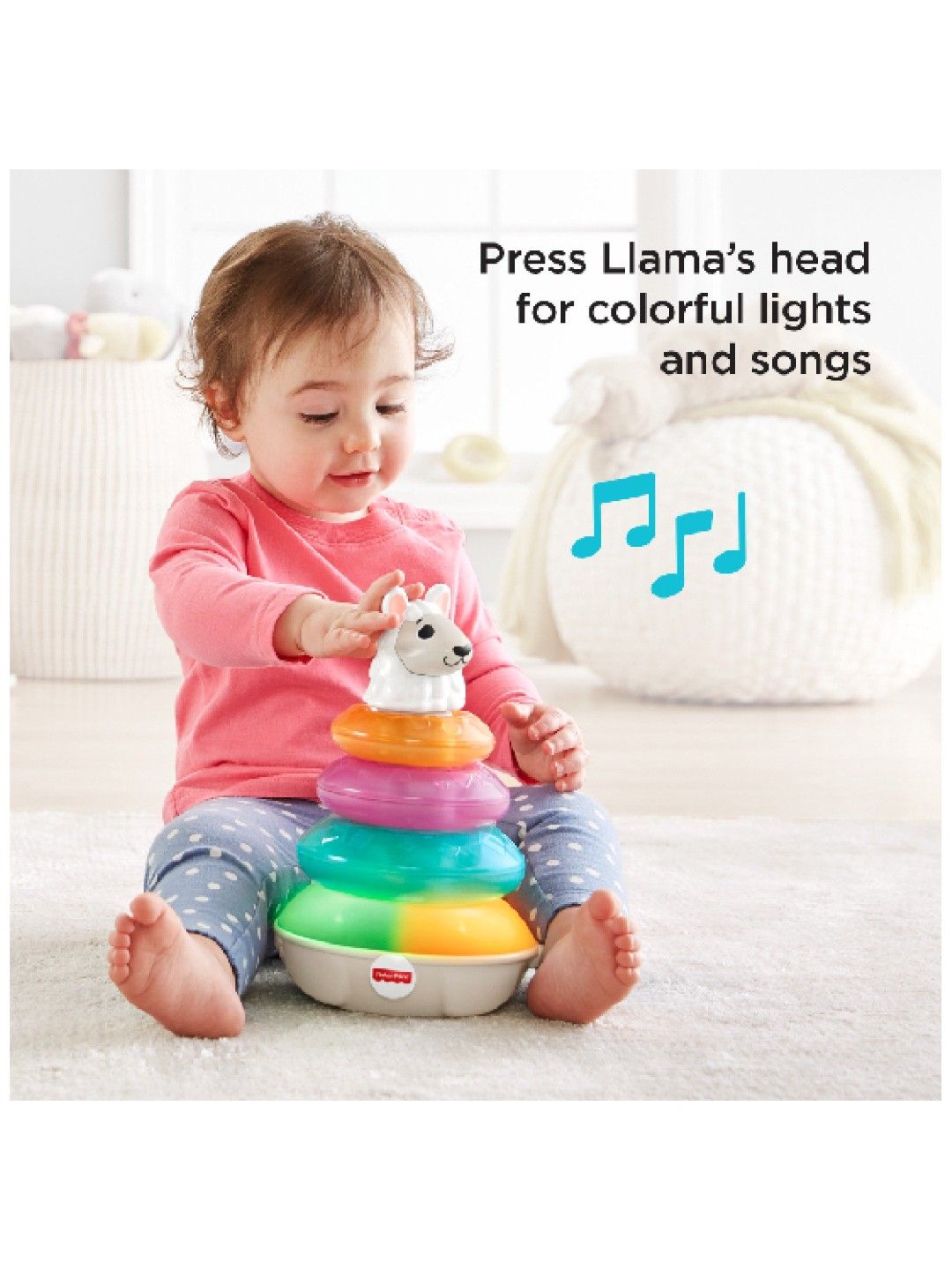 Fisher Price Infant Lights & Color Llama (No Color- Image 3)