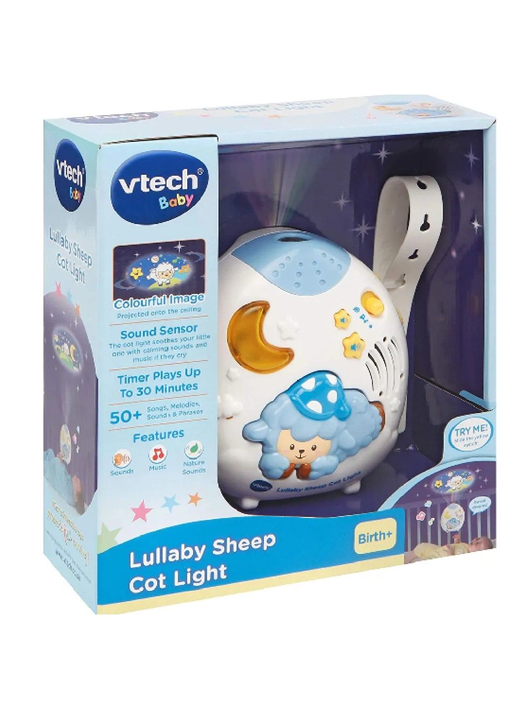 VTech Lullaby Sheep Cot Projector Light Baby Toddler Toy (No Color- Image 3)