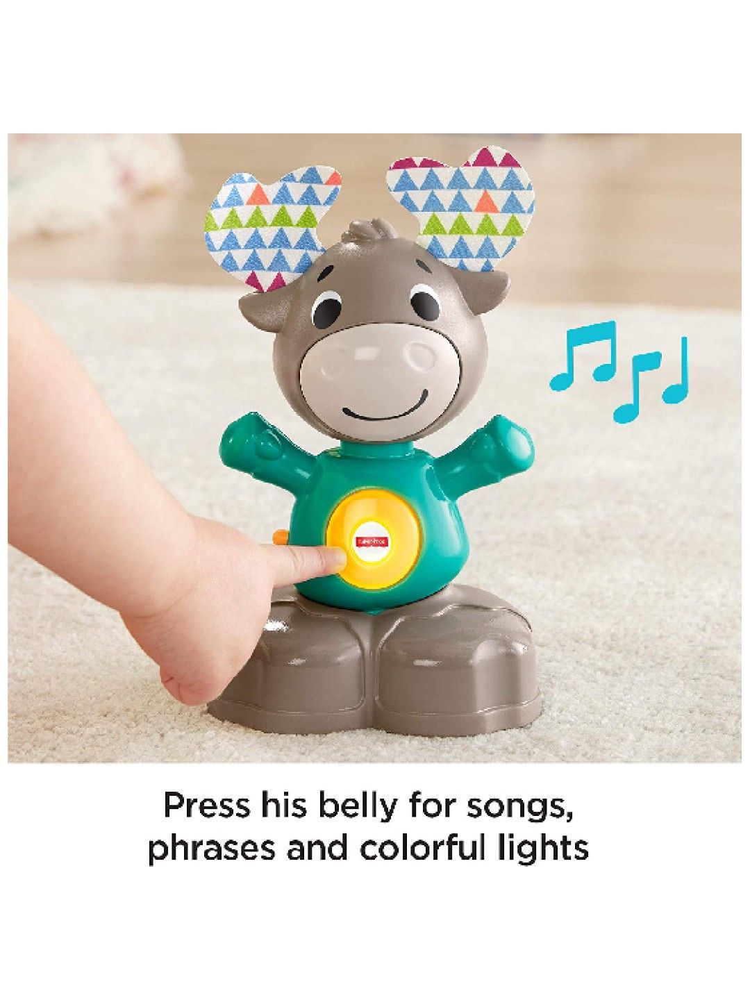 Fisher Price Infant Musical Moose (No Color- Image 3)