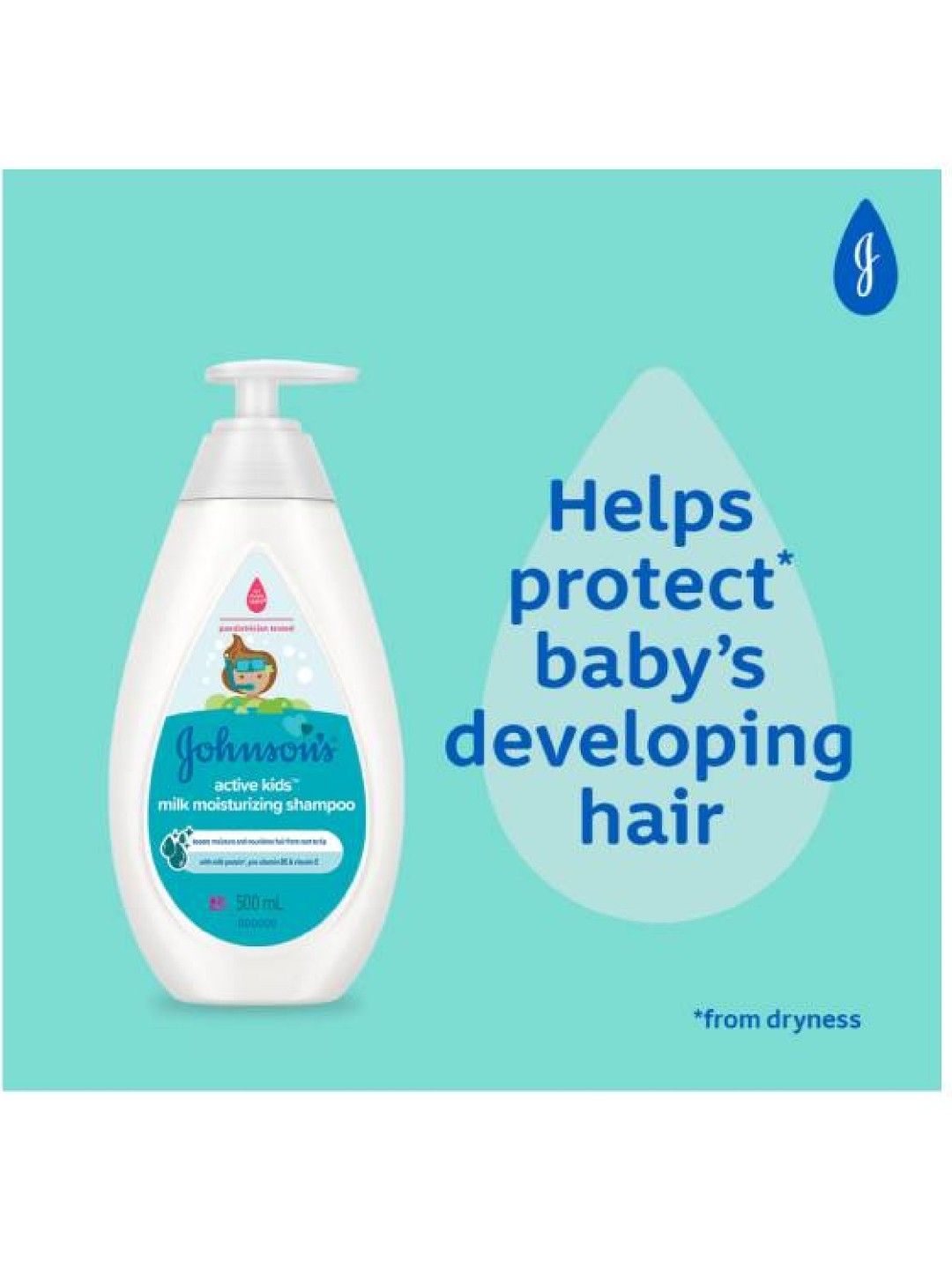 Johnson's Milk Moisturizing Shampoo 100mL (No Color- Image 3)